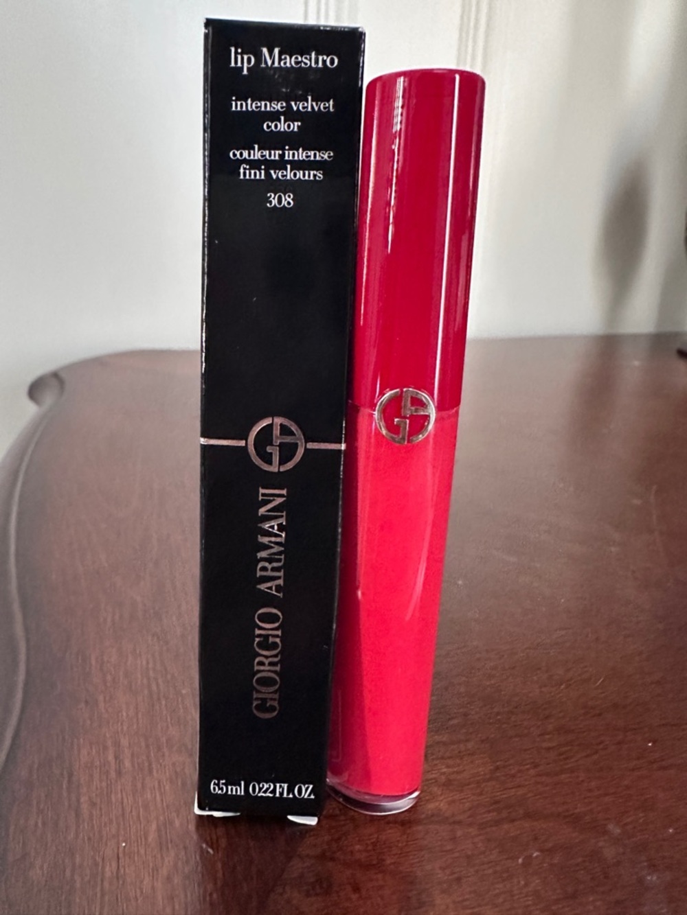 Giorgio Armani Lip Maestro Intense Velvet - coral pink